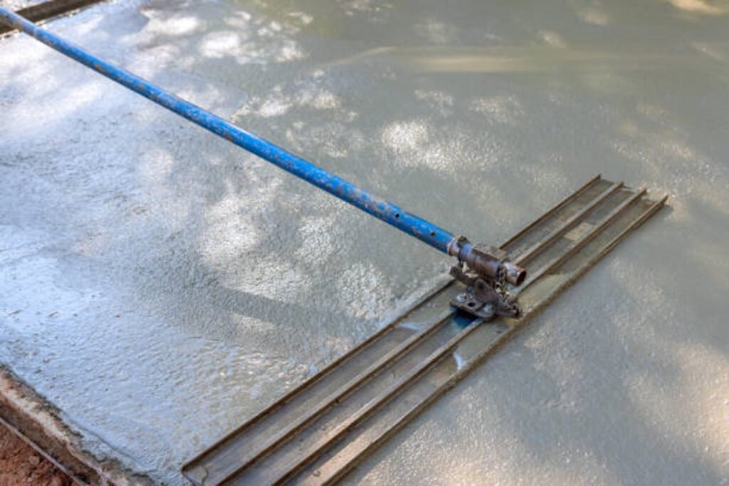 Foundation preparation area with grading and reinforcement setup before concrete installation in Chagrin Falls, OH